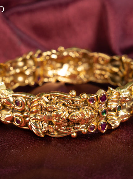 Antique bangle lakshmi design with kemp stones