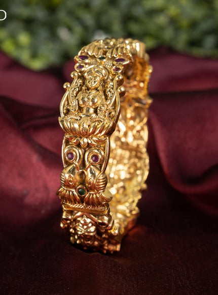 Antique bangle lakshmi design with kemp stones