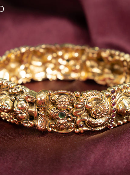 Antique bangle lakshmi design with kemp stones