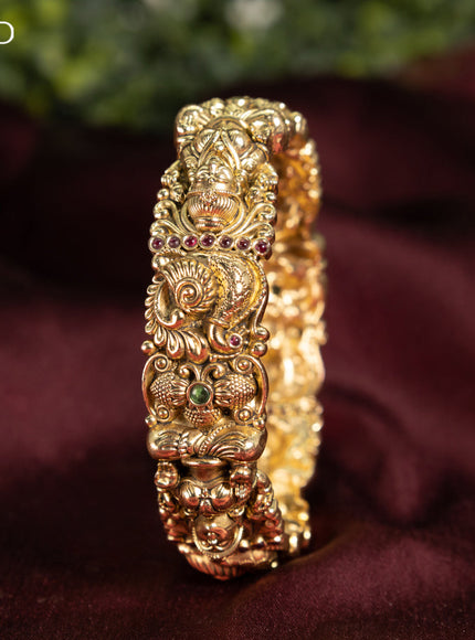 Antique bangle lakshmi design with kemp stones