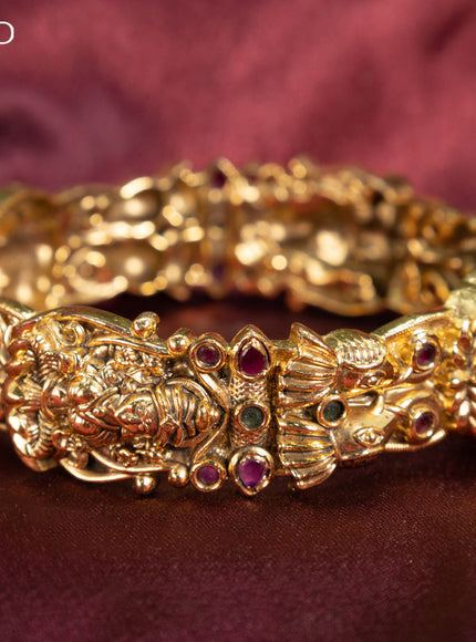 Antique bangle lakshmi design with kemp stones