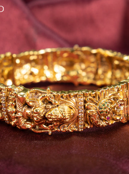 Antique bangle lakshmi design with kemp stones