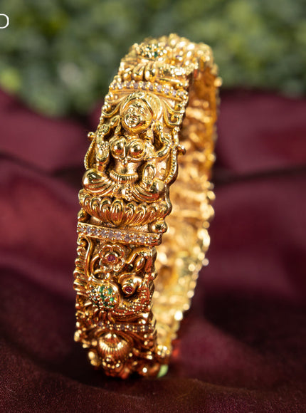 Antique bangle lakshmi design with kemp stones