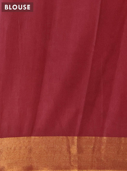 Bhagalpuri saree maroon with allover bandhani prints and zari woven border - {{ collection.title }} by Prashanti Sarees