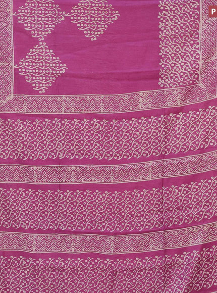 Bhagalpuri saree purple with butta prints and zari woven border - {{ collection.title }} by Prashanti Sarees