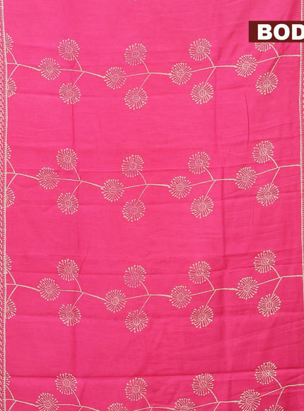 Bhagalpuri saree pink with butta prints and zari woven border - {{ collection.title }} by Prashanti Sarees