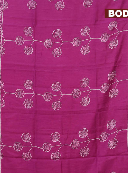 Bhagalpuri saree purple with butta prints and zari woven border - {{ collection.title }} by Prashanti Sarees