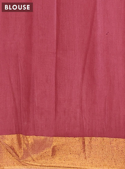 Bhagalpuri saree deep maroon with allover bandhani prints and zari woven border - {{ collection.title }} by Prashanti Sarees