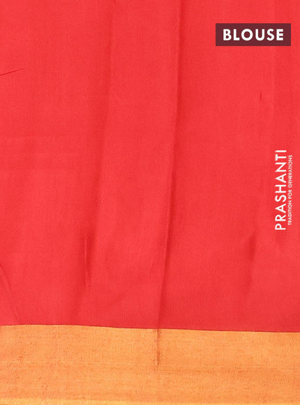 Bhagalpuri saree red with allover bandhani prints and zari woven border - {{ collection.title }} by Prashanti Sarees