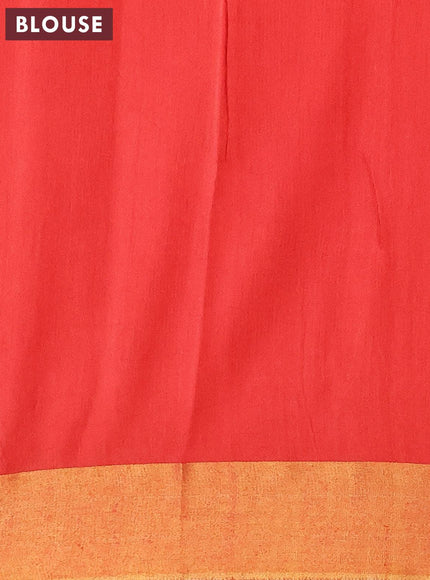 Bhagalpuri saree red with allover bandhani prints and zari woven border - {{ collection.title }} by Prashanti Sarees