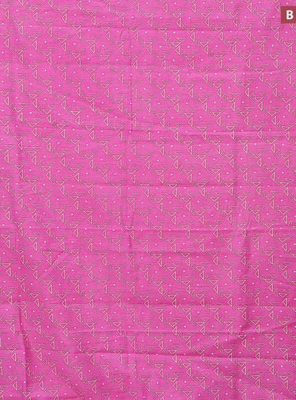 Bhagalpuri saree pink with allover geometric prints and zari woven border - {{ collection.title }} by Prashanti Sarees