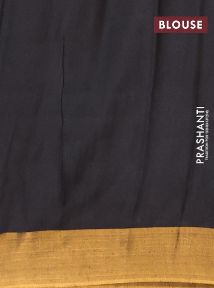 Bhagalpuri saree black with allover butta prints and zari woven border - {{ collection.title }} by Prashanti Sarees