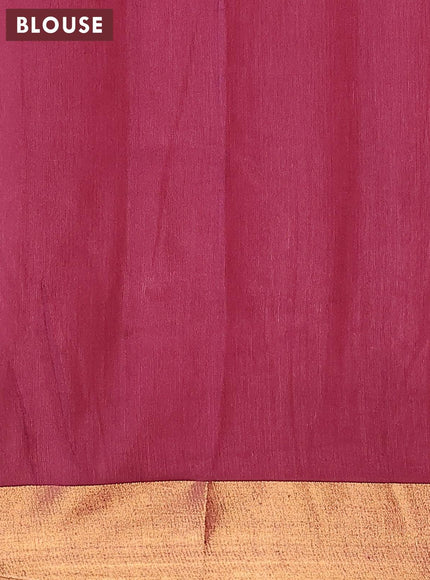 Bhagalpuri saree deep maroon with allover butta prints and zari woven border - {{ collection.title }} by Prashanti Sarees