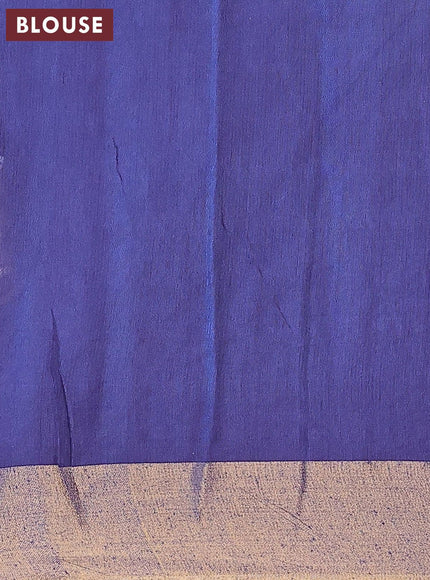 Bhagalpuri saree blue with allover butta prints and zari woven border - {{ collection.title }} by Prashanti Sarees