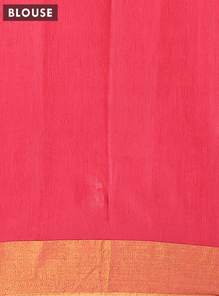 Bhagalpuri saree red with allover butta prints and zari woven border - {{ collection.title }} by Prashanti Sarees