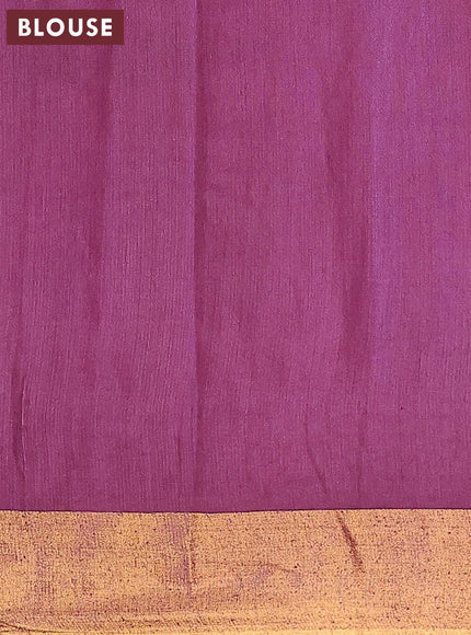 Bhagalpuri saree wine shade with allover butta prints and zari woven border - {{ collection.title }} by Prashanti Sarees