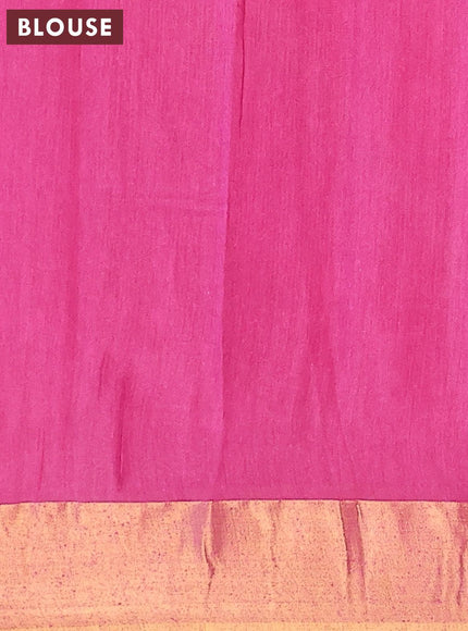 Bhagalpuri saree pink with allover butta prints and zari woven border - {{ collection.title }} by Prashanti Sarees