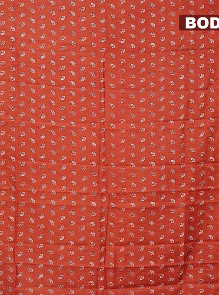 Bhagalpuri saree peach orange shade with allover butta prints and zari woven border - {{ collection.title }} by Prashanti Sarees