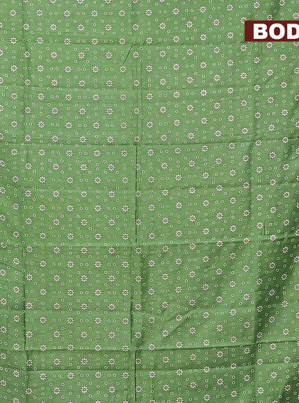 Bhagalpuri saree green with allover butta prints and zari woven border - {{ collection.title }} by Prashanti Sarees