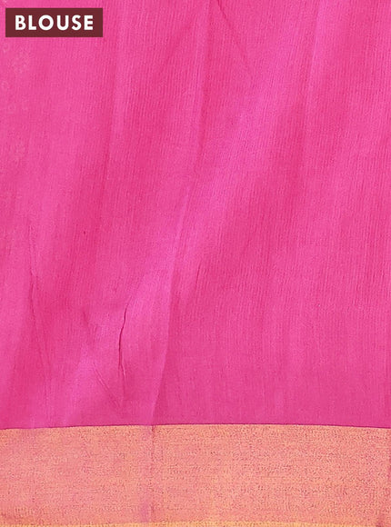 Bhagalpuri saree pink with allover butta prints and zari woven border - {{ collection.title }} by Prashanti Sarees