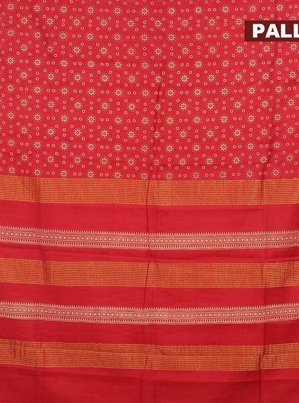 Bhagalpuri saree maroon with allover butta prints and zari woven border - {{ collection.title }} by Prashanti Sarees