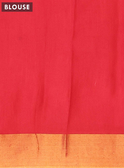 Bhagalpuri saree maroon with allover butta prints and zari woven border - {{ collection.title }} by Prashanti Sarees