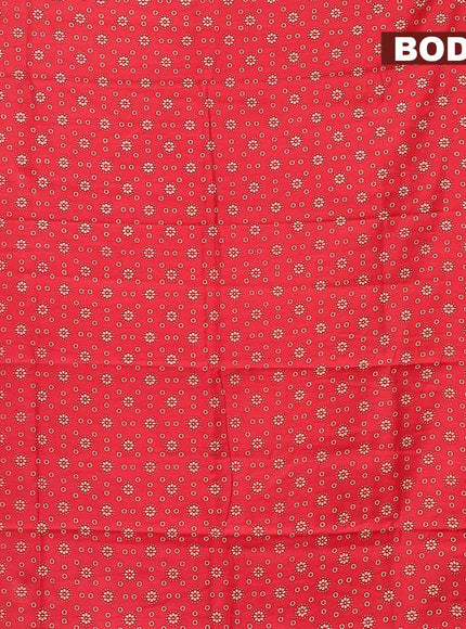 Bhagalpuri saree red with allover butta prints and zari woven border - {{ collection.title }} by Prashanti Sarees