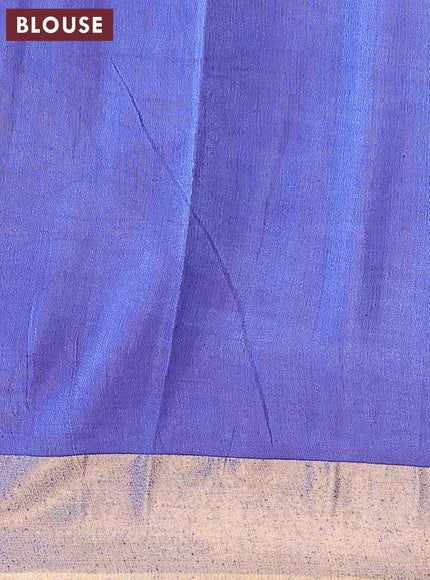 Bhagalpuri saree blue with allover butta prints and zari woven border - {{ collection.title }} by Prashanti Sarees