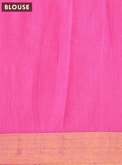 Bhagalpuri saree pink with allover butta prints and zari woven border - {{ collection.title }} by Prashanti Sarees