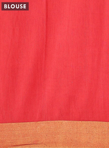 Bhagalpuri saree red with allover butta prints and zari woven border - {{ collection.title }} by Prashanti Sarees