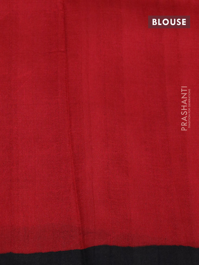 Bishnupuri silk saree pastel pink and red with butta prints and printed border
