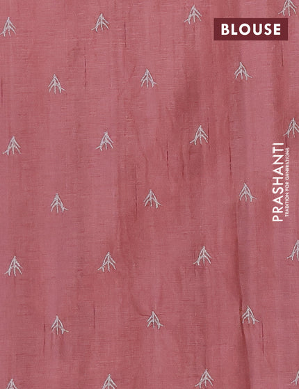 Crush embroidery saree pastel maroon shade with embroidery work buttas in borderless style