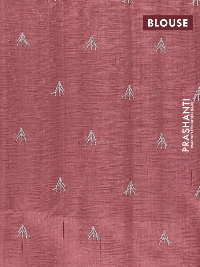 Crush embroidery saree pastel maroon shade with embroidery work buttas in borderless style