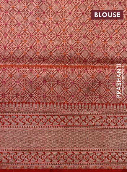 Banarasi uppada silk saree red with allover zari woven buttas and zari woven border