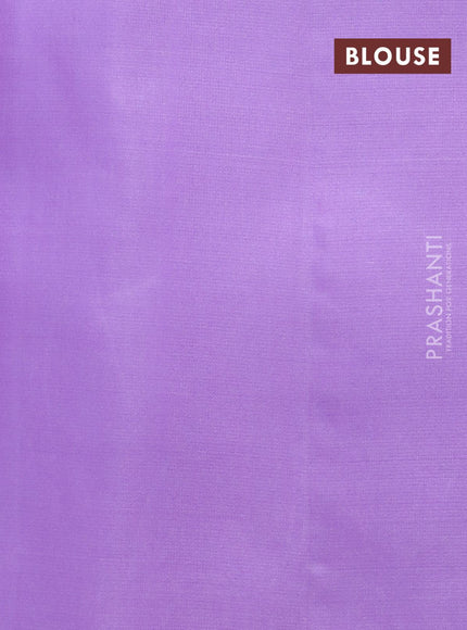 Pure soft silk saree pink and lavender with box type zari woven buttas in borderless style