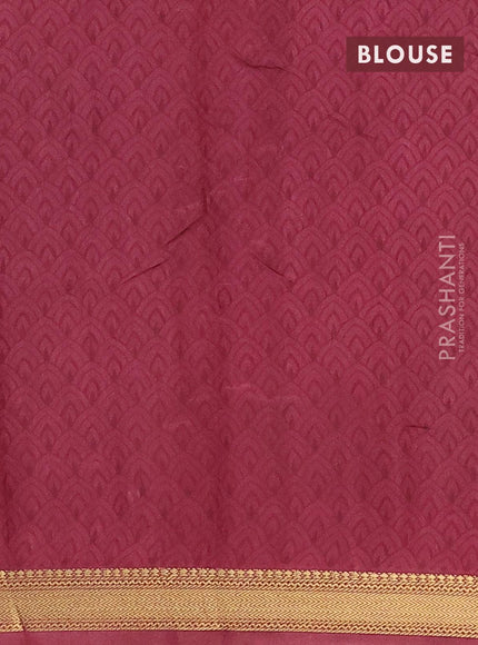 Malai silk saree maroon shade with allver ikat prints and zari woven border