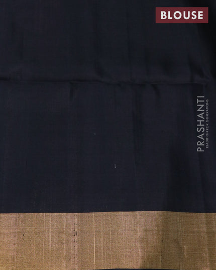 Ikat soft silk saree pink and black with allover ikat weaves and long ikat woven zari border