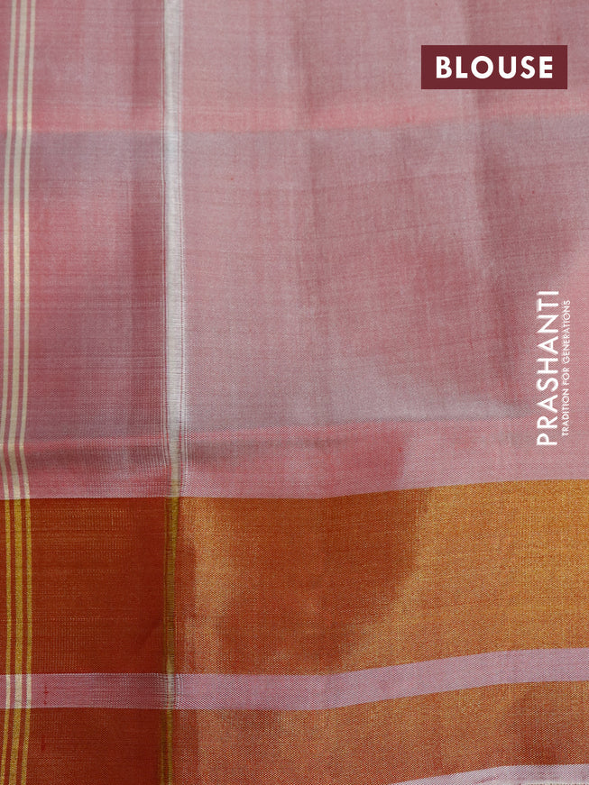 Rajkot patola silk saree off white and maroon shade with allover ikat weaves and zari woven border