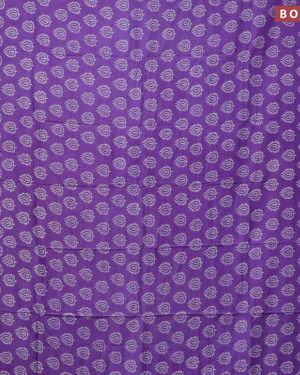Pashmina silk saree lavender with butta prints and printed border
