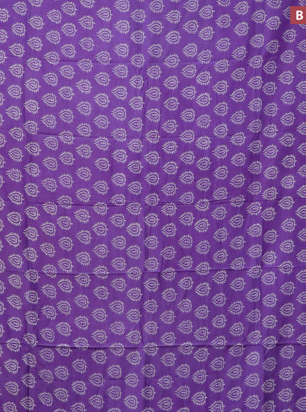 Pashmina silk saree lavender with butta prints and printed border