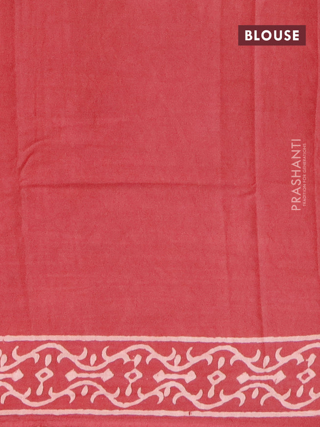 Pashmina silk saree maroon with allover prints and printed border