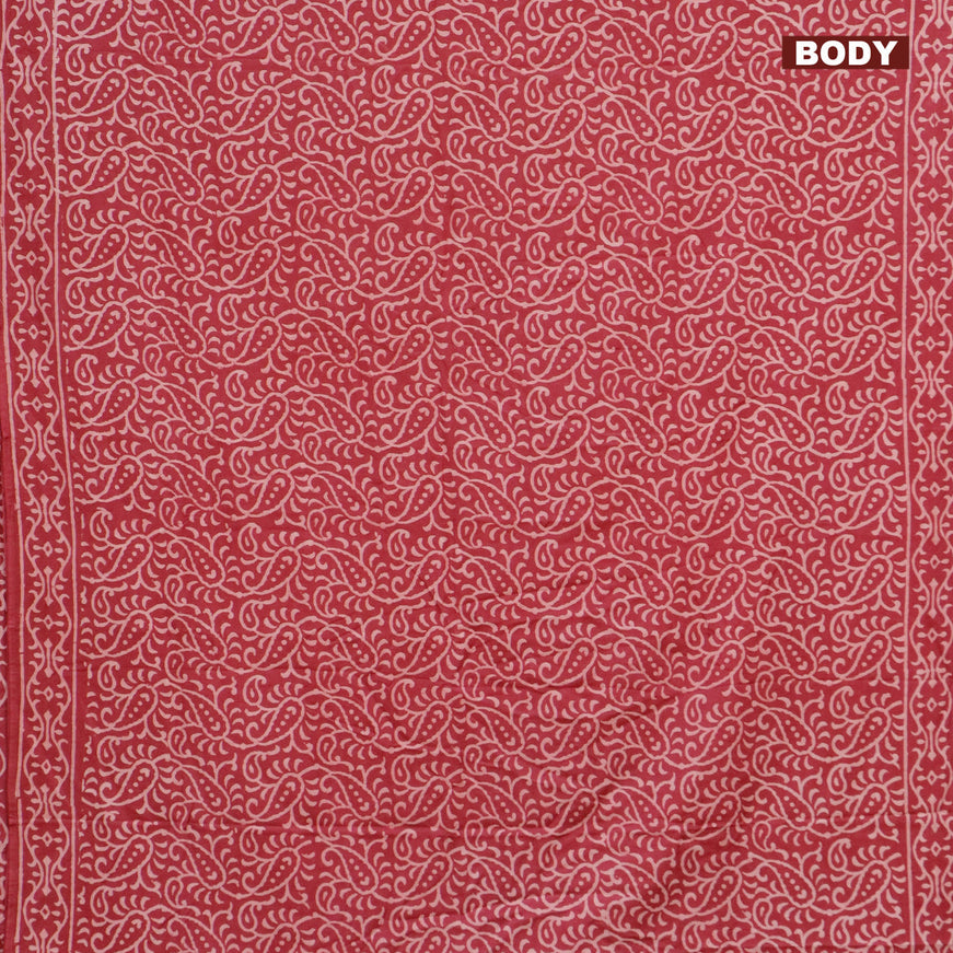 Pashmina silk saree maroon shade with allover prints and printed border