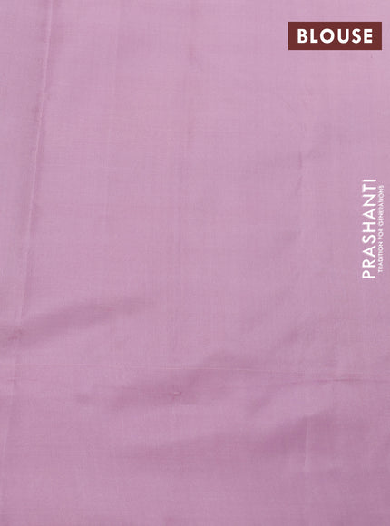 Pure kanchipuram silk saree lime green and pastel pink with allover zari checked pattern and simple border