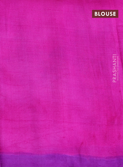 Bishnupuri silk saree light pink and pink with butta prints and printed border