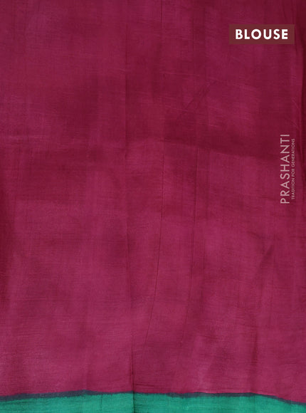 Bishnupuri silk saree pale yellow and maroon with butta prints and printed border