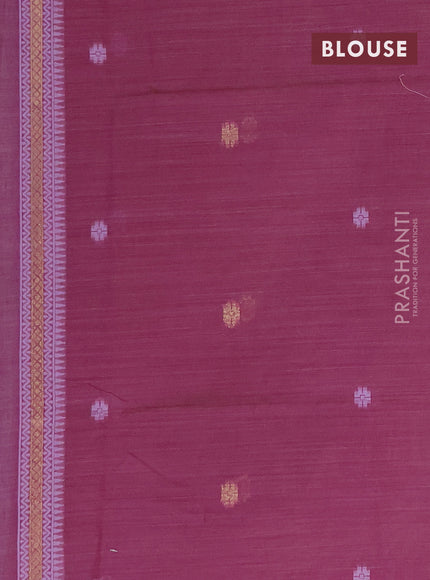 Munga cotton saree pastel purple and purple with allover thread weaves and thread woven border