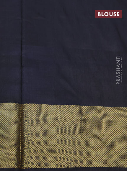 Pochampally silk saree mango yellow and black with allover ikat weaves and zari woven border