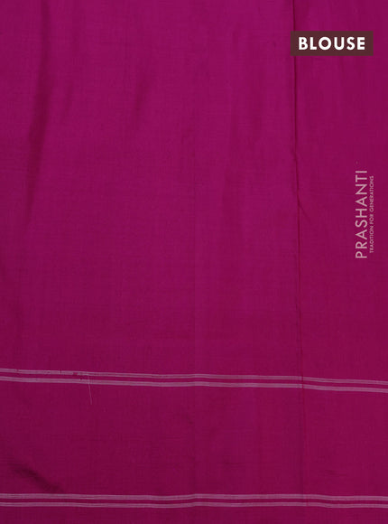 Pochampally silk saree pink with ikat butta weaves and simple border