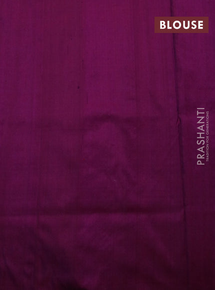 Pochampally silk saree purple with allover ikat weaves and simple border