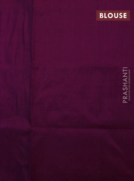 Pochampally silk saree purple with allover ikat weaves and simple border